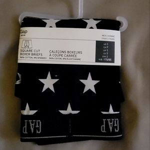 Gap mens size small boxer briefs blue and white